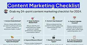 A 24-Point Content Marketing Checklist for 2024